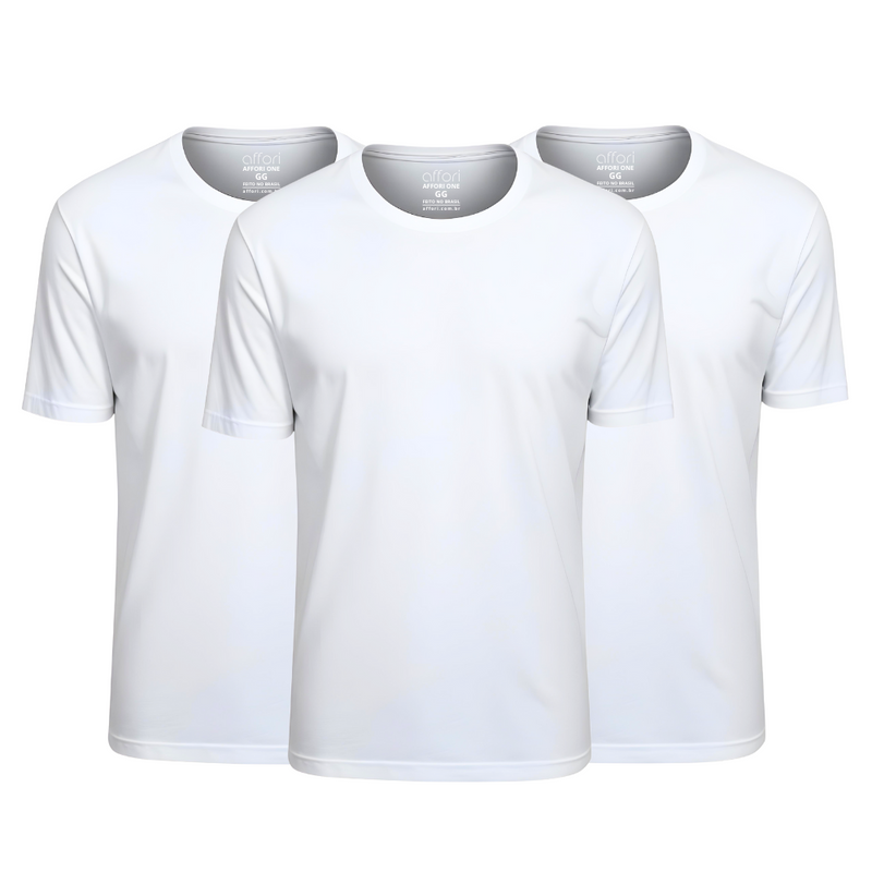 Kit 3 Camisetas Tecnológicas Affori One Ice Touch - Mês do Cliente