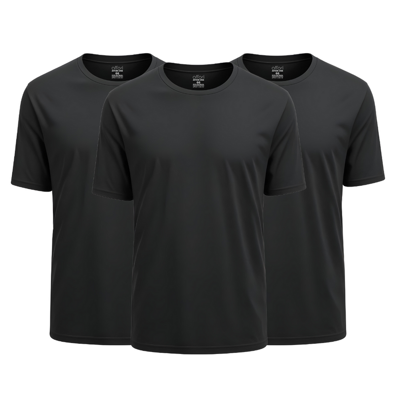 Kit 3 Camisetas Tecnológicas Affori One - Ice Touch & Anti Odor