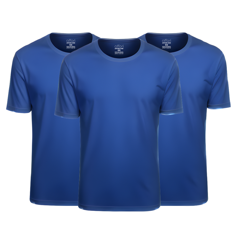 Kit 3 Camisetas Tecnológicas Affori One - Ice Touch & Anti Odor