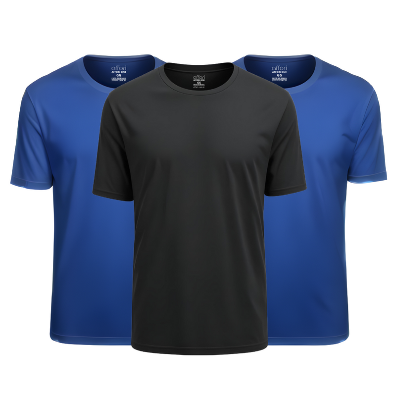 Kit 3 Camisetas Tecnológicas Affori One - Ice Touch & Anti Odor