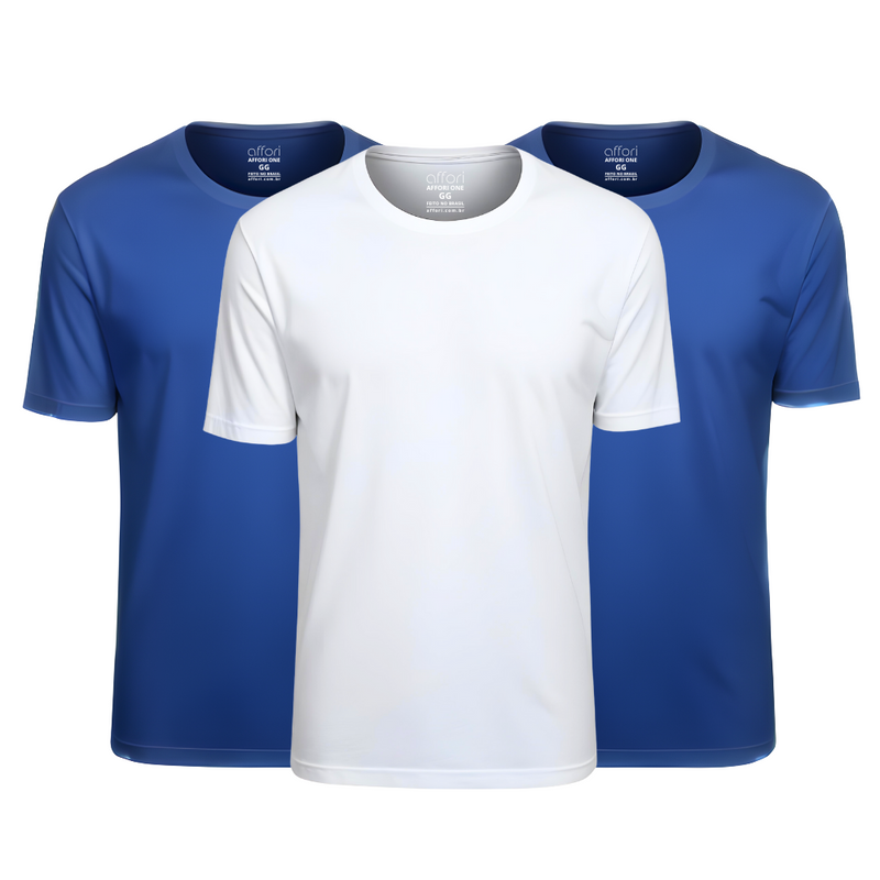 Kit 3 Camisetas Tecnológicas Affori One Ice Touch - Mês do Cliente