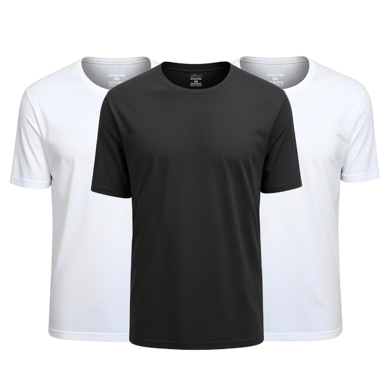 Kit 3 Camisetas Tecnológicas Affori One - Ice Touch & Anti Odor