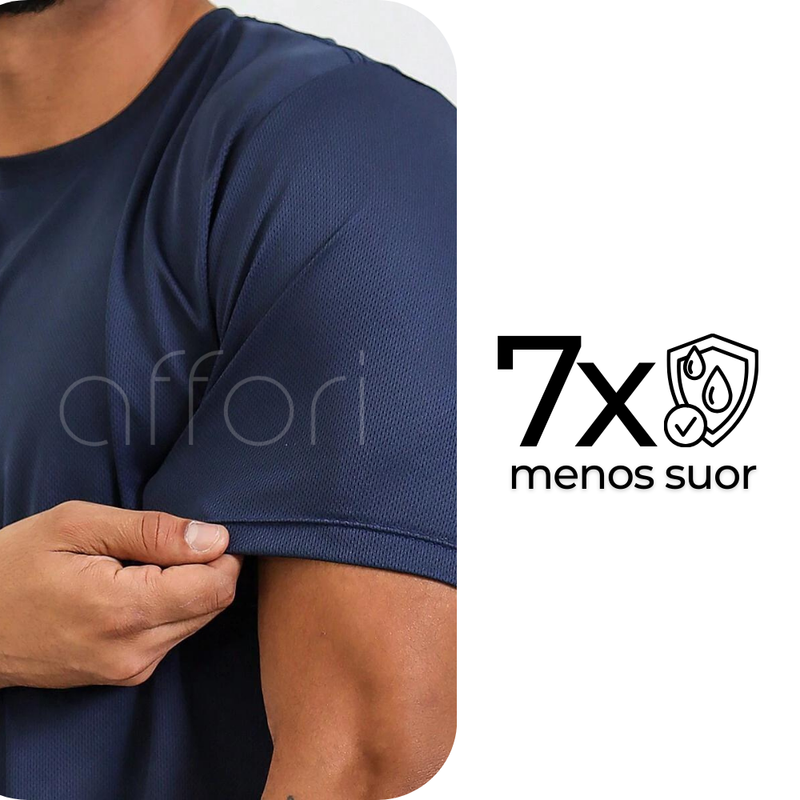 Kit 5 Camisetas Tecnológicas Masculinas FitneSmart - Mês do Cliente