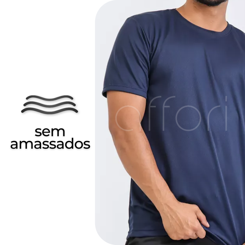 Kit 5 Camisetas Tecnológicas Masculinas FitneSmart - Mês do Cliente