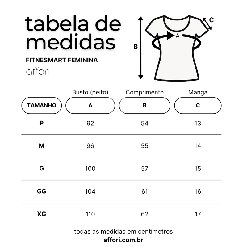 Kit 6 Camisetas Femininas FitneSmart - Anti Suor