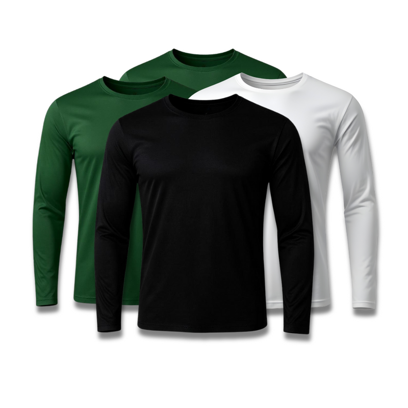 Kit 4 Camisetas Manga Longa Tecnológicas - Promoção de Inverno