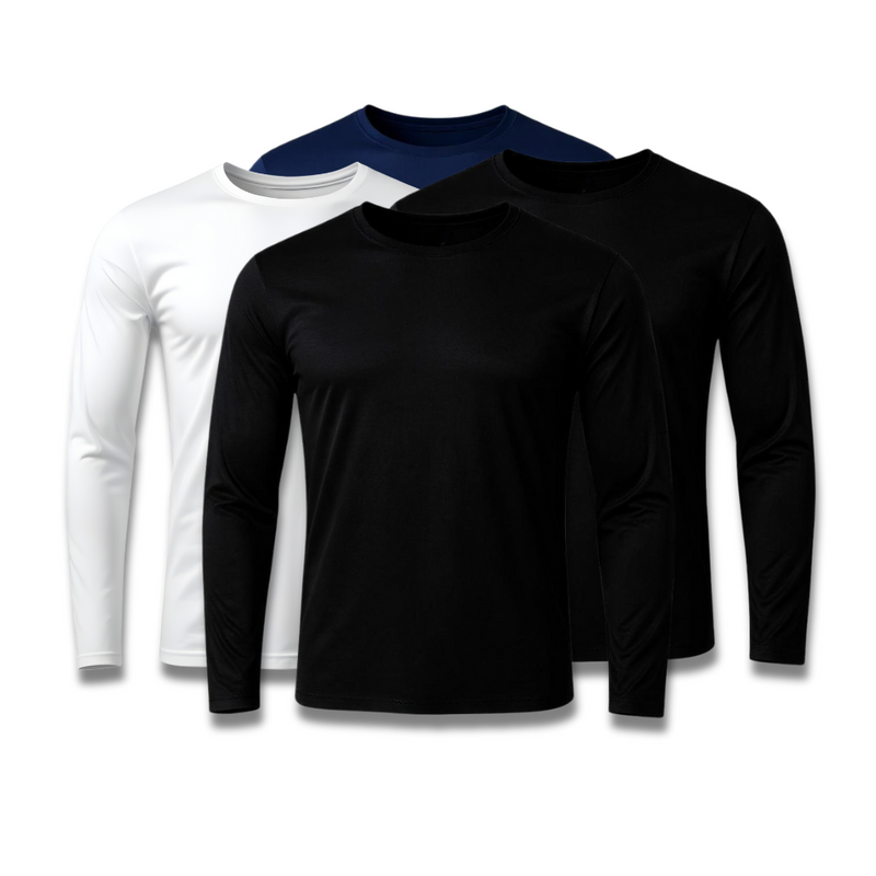 Kit 4 Camisetas Manga Longa Tecnológicas - Promoção de Inverno