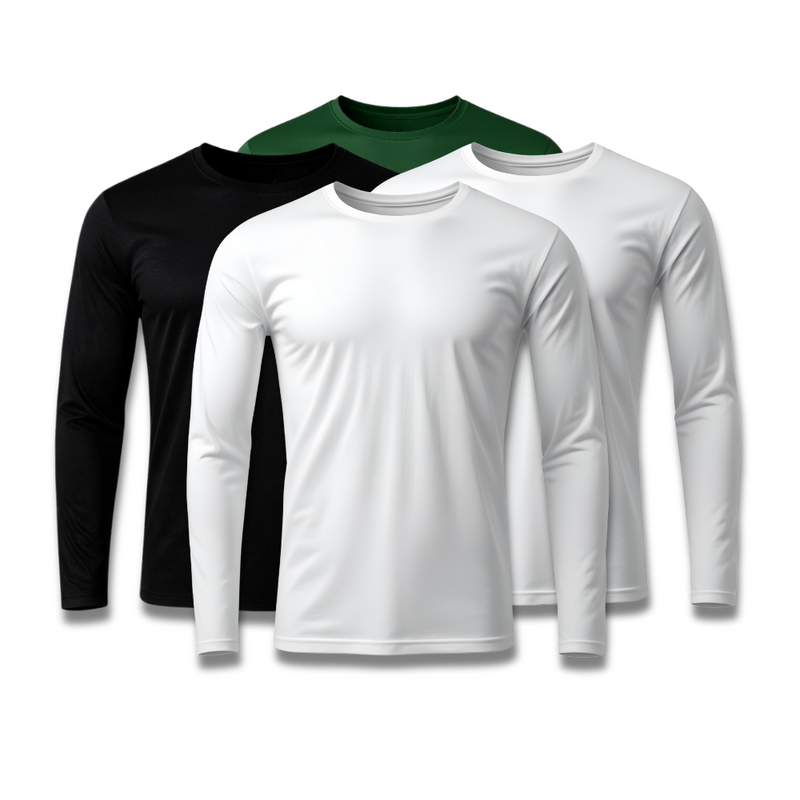 Kit 4 Camisetas Manga Longa Tecnológicas - Promoção de Inverno