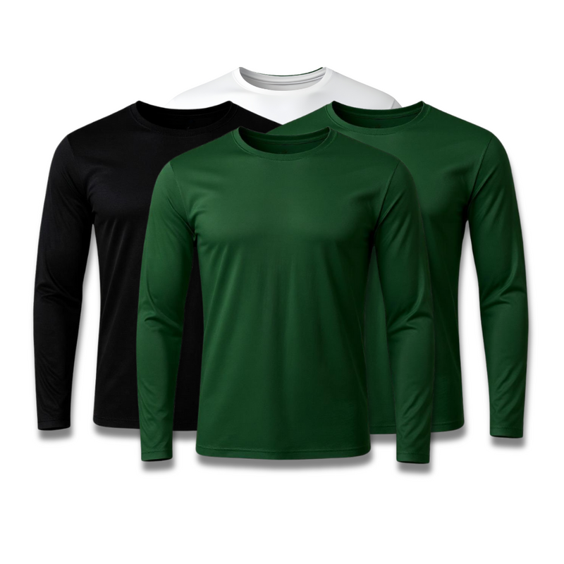 Kit 4 Camisetas Manga Longa Tecnológicas - Promoção de Inverno
