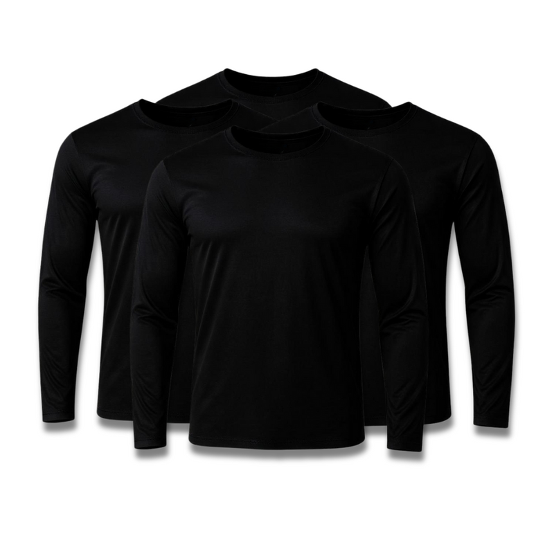 Kit 4 Camisetas Manga Longa Tecnológicas - Promoção de Inverno