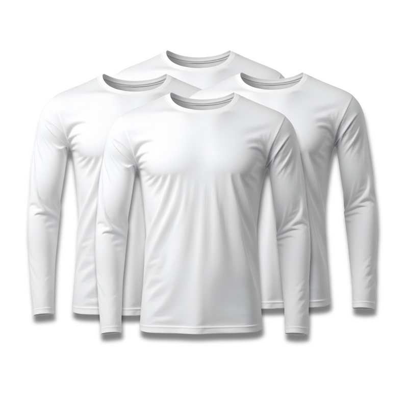 Kit 4 Camisetas Manga Longa Tecnológicas - Promoção de Inverno