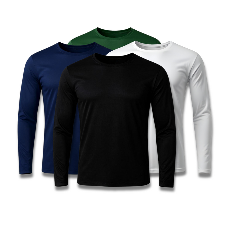 Kit 4 Camisetas Manga Longa Tecnológicas - Promoção de Inverno