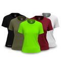 Kit 5 Camisetas Tecnológicas Femininas Fitnesmart - Mês do Cliente