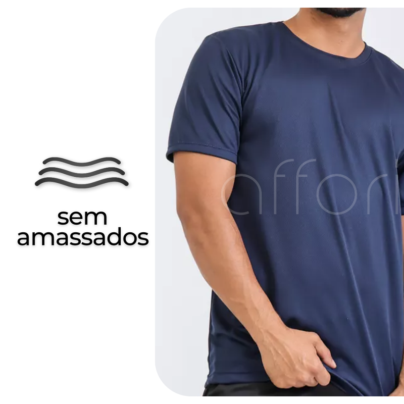 Kit 7 Camisetas Tecnológicas Fitnesmart - Anti Suor